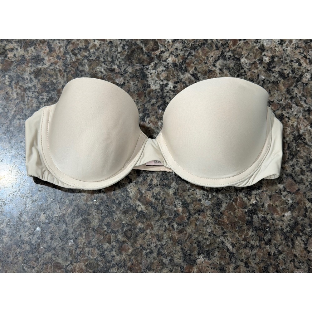 Victorias Secret Multi-Way Multioptions Strapless Bra Beige Nude 32B No Straps
